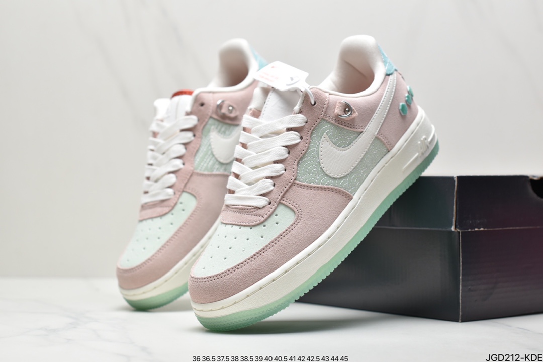 180 Nike Air Force 1′07 Low LX”Shapeless,Formless,Limitless”板鞋“虎年中国玉粉” DQ5361