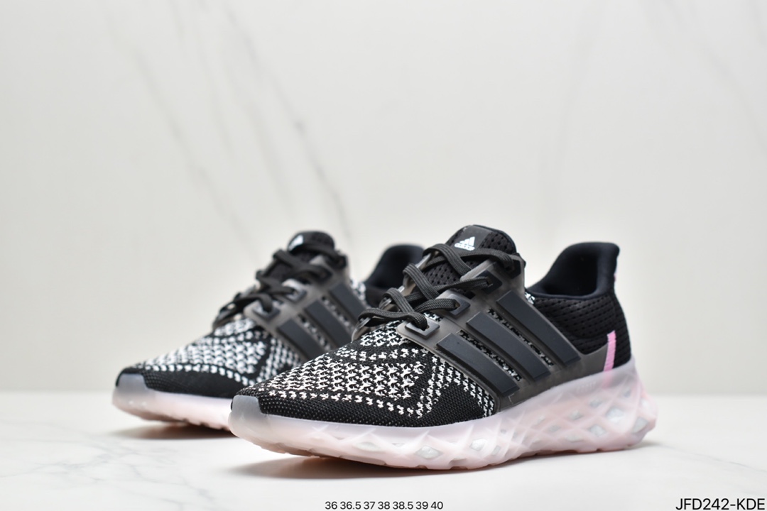 170 阿迪达斯ULTRABOOST WER DNA针织透气鞋面真爆大底复古跑鞋GY4166