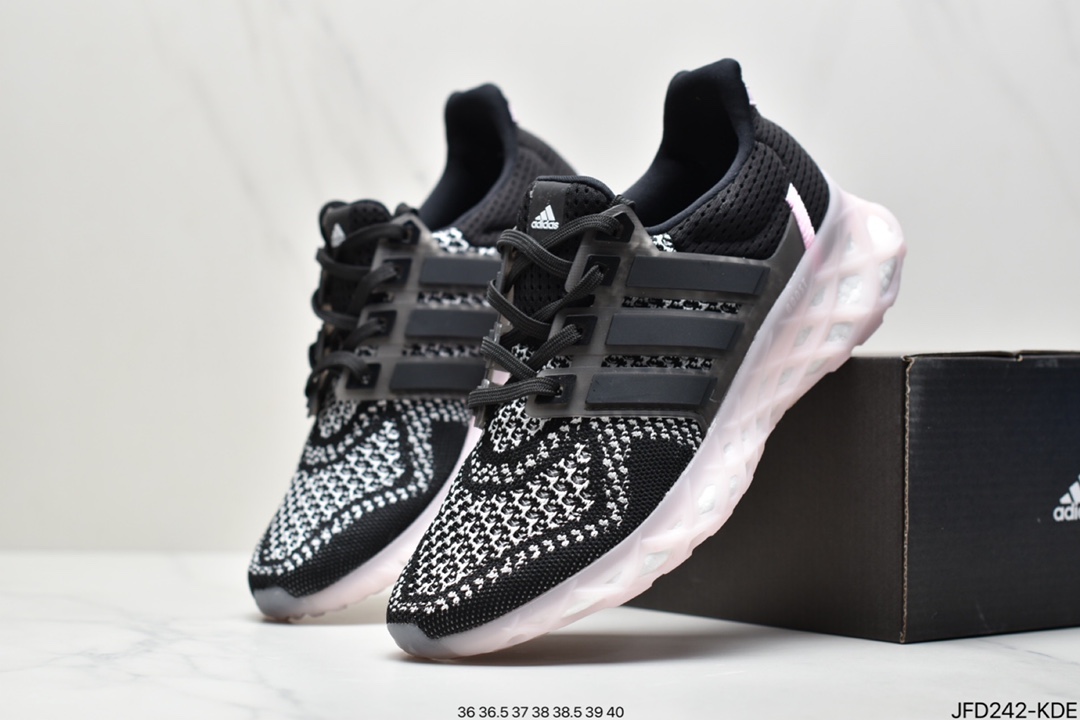 170 阿迪达斯ULTRABOOST WER DNA针织透气鞋面真爆大底复古跑鞋GY4166