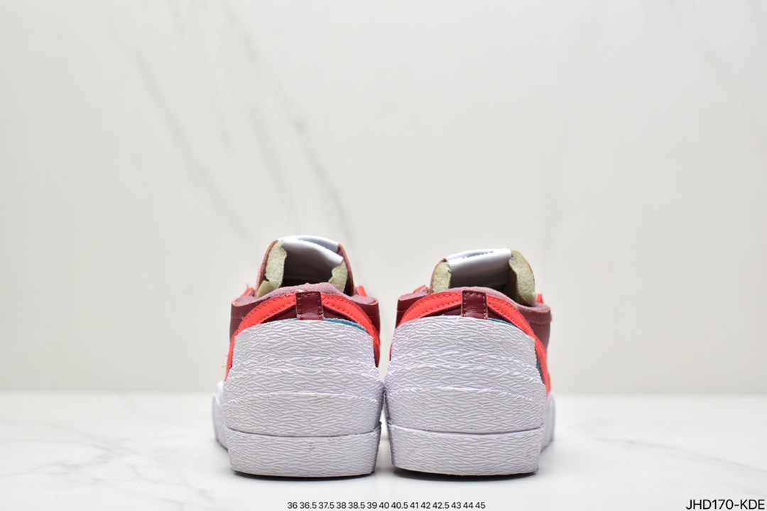 190 Kaws x Sacai x Nike Blazer Mid Low重叠设计前卫开拓者低帮百搭板鞋DM7901-500