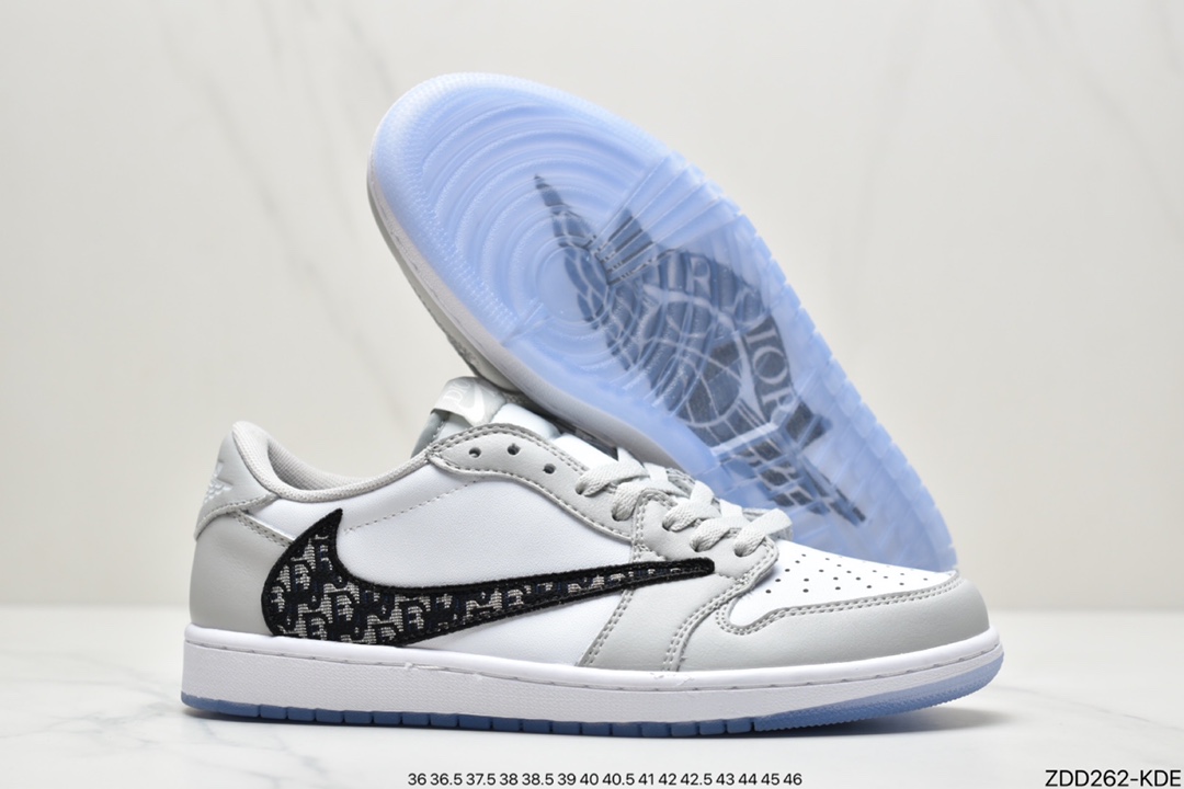 230 Travis Scott x Fragment x Air Jordan 1 Low“Military Blue” 低帮 DM7866-140