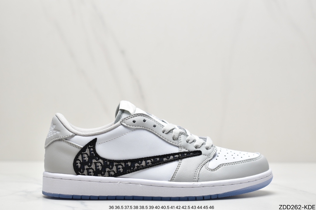 230 Travis Scott x Fragment x Air Jordan 1 Low“Military Blue” 低帮 DM7866-140