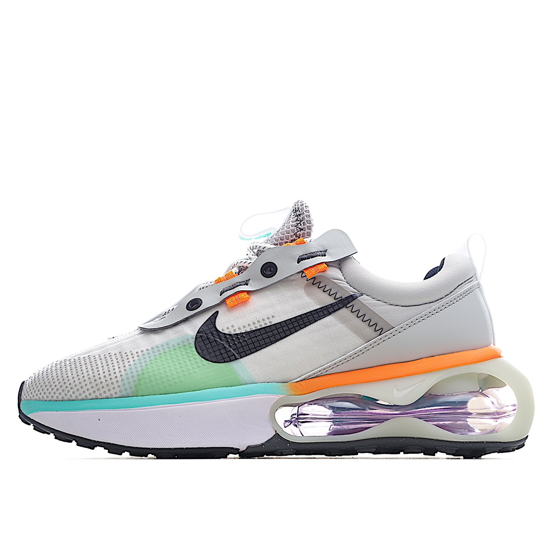 H0 NK Air Max 2021 半掌气垫运动鞋 DO2336-010 机能风 鞋款最大亮点是足底和空心泡沫中底的新型Air缓震装置 带来了更为轻便柔软的脚感