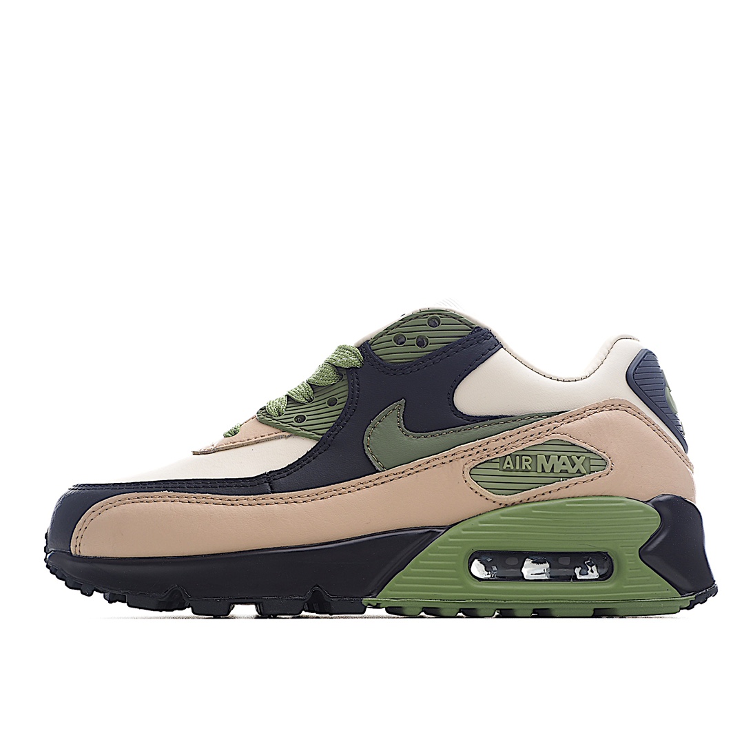 H0 Nike Air Max F5 公司级 半掌气垫 黑棕绿色 沙漠黑绿色 这双鞋以低饱和度的色调组合而成，整体呈现出简洁柔和的鞋身气质。值得一提的是，浅灰色皮革上还带有如同仙人掌一般的颜色搭配，为整双鞋增添了几分独特的神秘感。为你做好冬季中旬沙漠远足的准备。适合游走在红岩之间、穿过峡谷，全新“Camowabb”借鉴了ACG以及沙漠景象，鞋面皮革材质附有地形图点缀