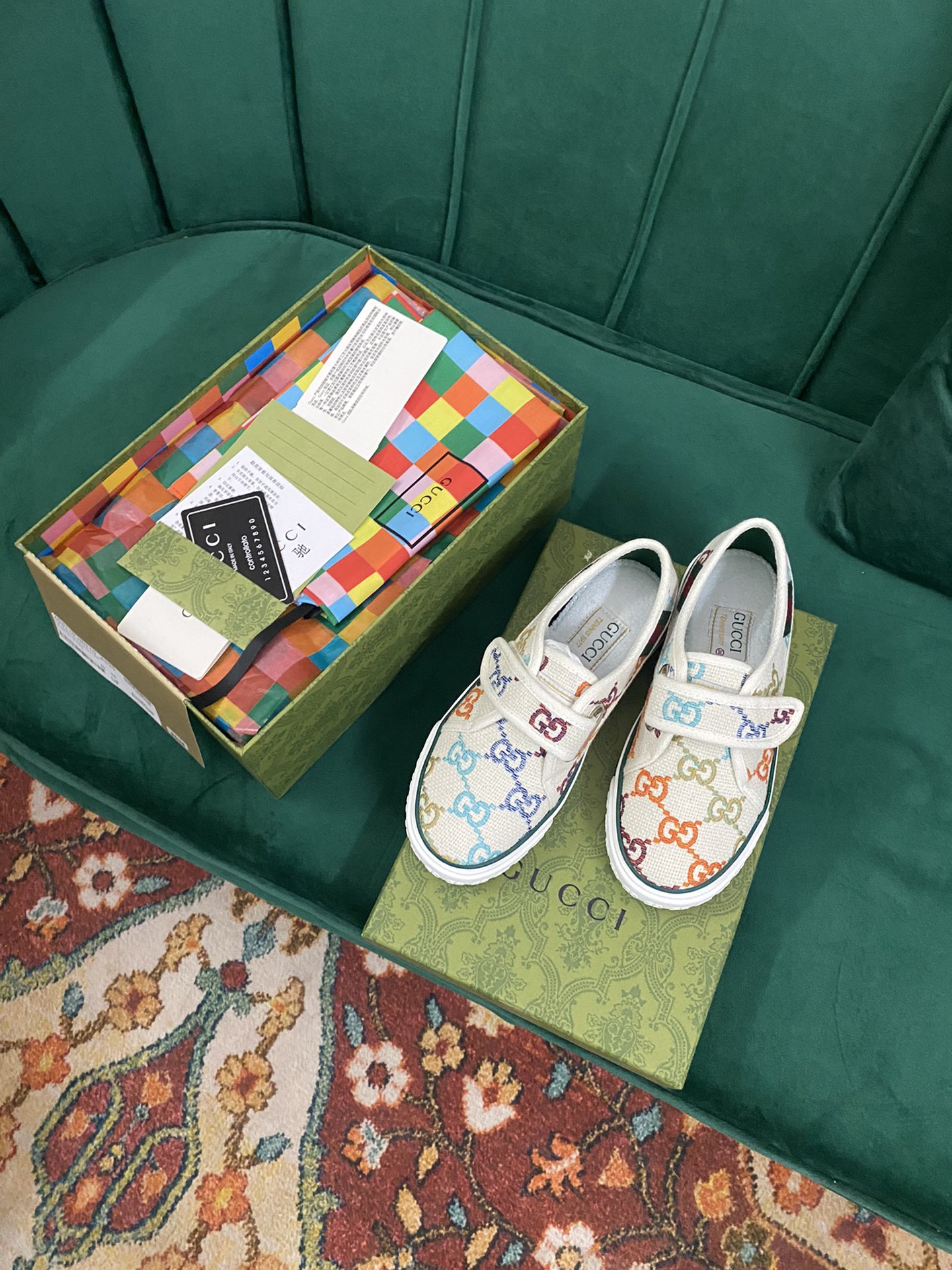 Versión superior. ¡Llegada Gucci tenis 1977 serie clásica izquierda zapatos de lona ...2022 modelos 