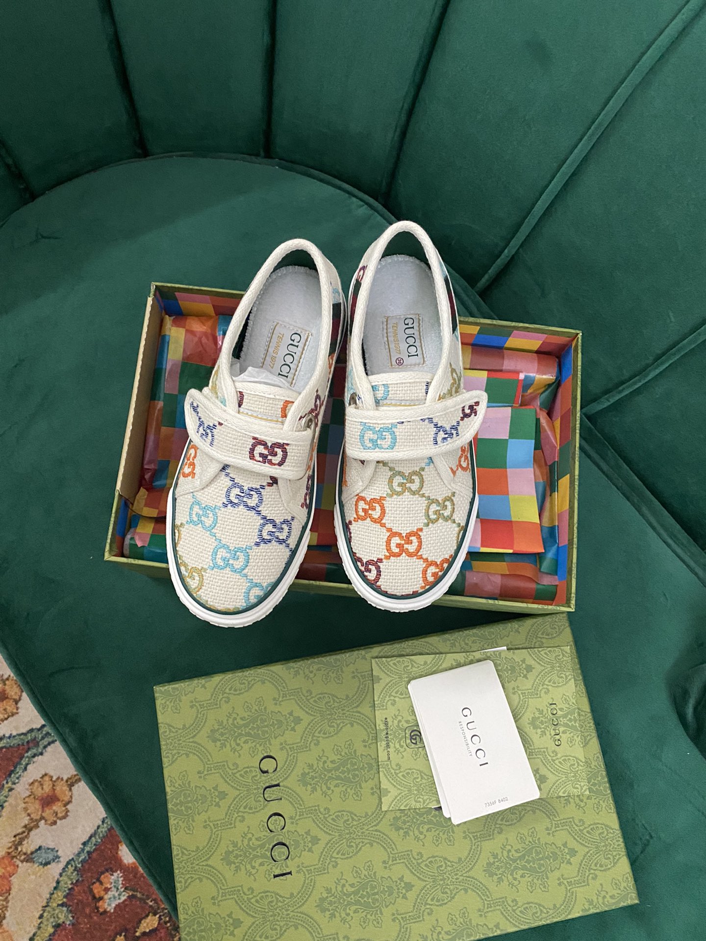 Versión superior. ¡Llegada Gucci tenis 1977 serie clásica izquierda zapatos de lona ...2022 modelos 