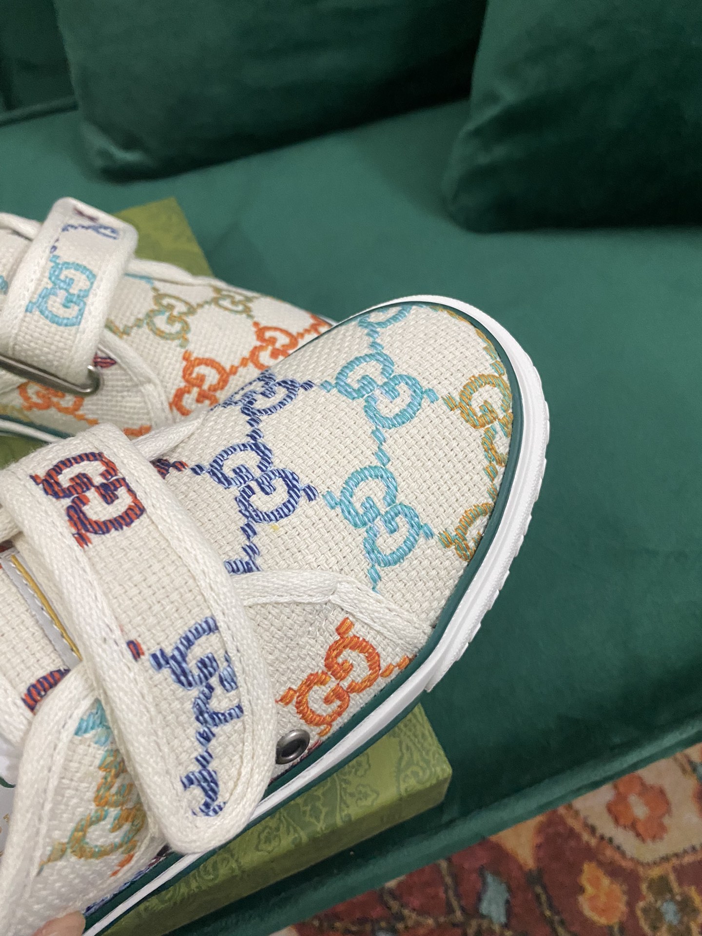 Versión superior. ¡Llegada Gucci tenis 1977 serie clásica izquierda zapatos de lona ...2022 modelos 