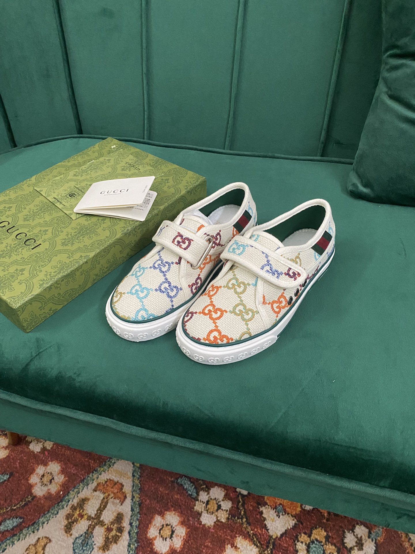 Versión superior. ¡Llegada Gucci tenis 1977 serie clásica izquierda zapatos de lona ...2022 modelos 