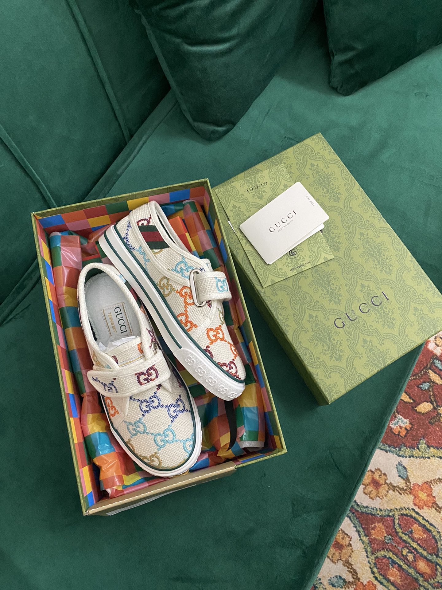Versión superior. ¡Llegada Gucci tenis 1977 serie clásica izquierda zapatos de lona ...2022 modelos 