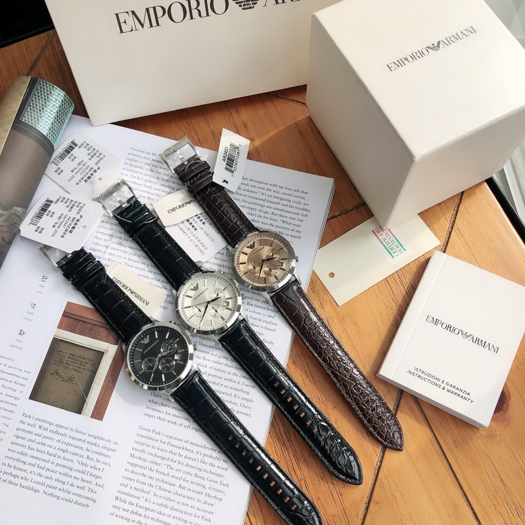 Lote puntual. Productos del canal Armani Armani modelo de negocios informal clásico, reloj con cinturón para …