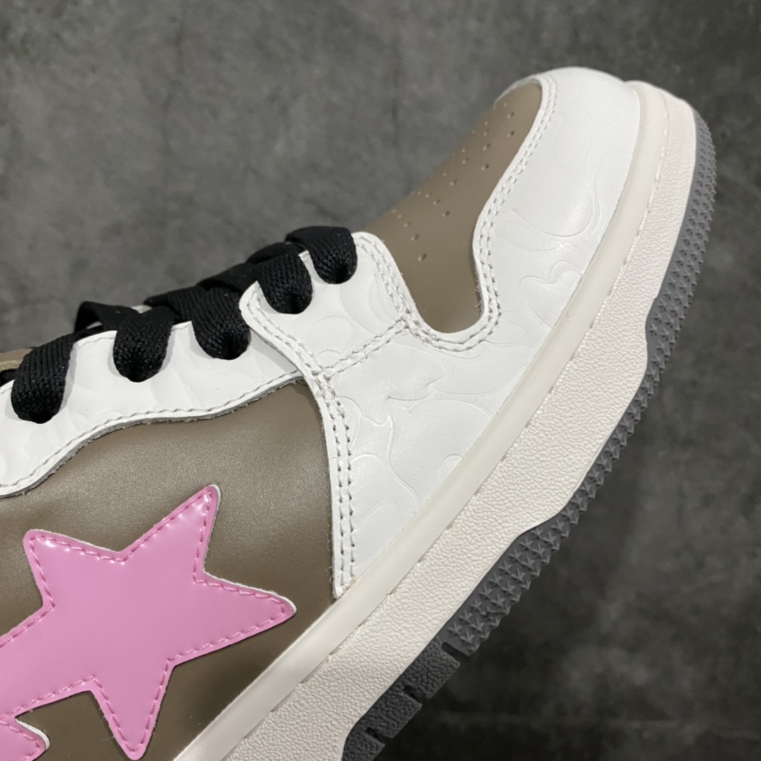 图片[7]-BAPE Sk8 Sta Low SK8系列低帮休闲运动滑板板鞋\”压纹皮革草莓奶昔1I20-191-004” 东莞原装纯原混卖版 男女鞋原版3枚原标 配置抗压3*5印有猿人logo快递外包盒#升级原楦原纸版开发版型 采用进口固色无色差翻毛麂皮革组合头层皮革叠层鞋面材质 鞋垫嵌入Ortholite(欧索莱)缓震材质/附带送一副高密度迷彩替换鞋垫 外置原数据开发耐磨橡胶大底❗️ 尺码： 36-44-选品中心