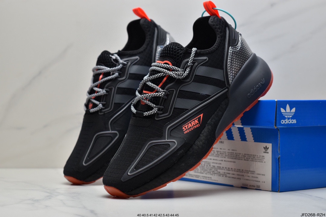 170 阿迪达斯Adidas Originals ZX 2K Boost 全新爆米花缓震休闲运动跑鞋CQ2768