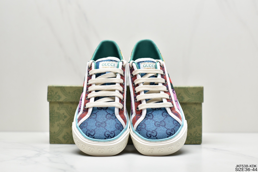 165 GUCCI古驰 Tennis 1977 Print Sneaker帆布印花运动板鞋606111 H0T10 988H