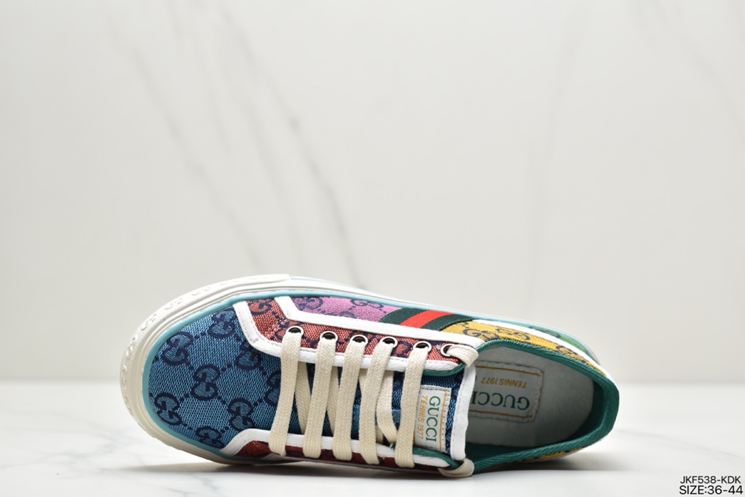 165 GUCCI古驰 Tennis 1977 Print Sneaker帆布印花运动板鞋606111 H0T10 988H