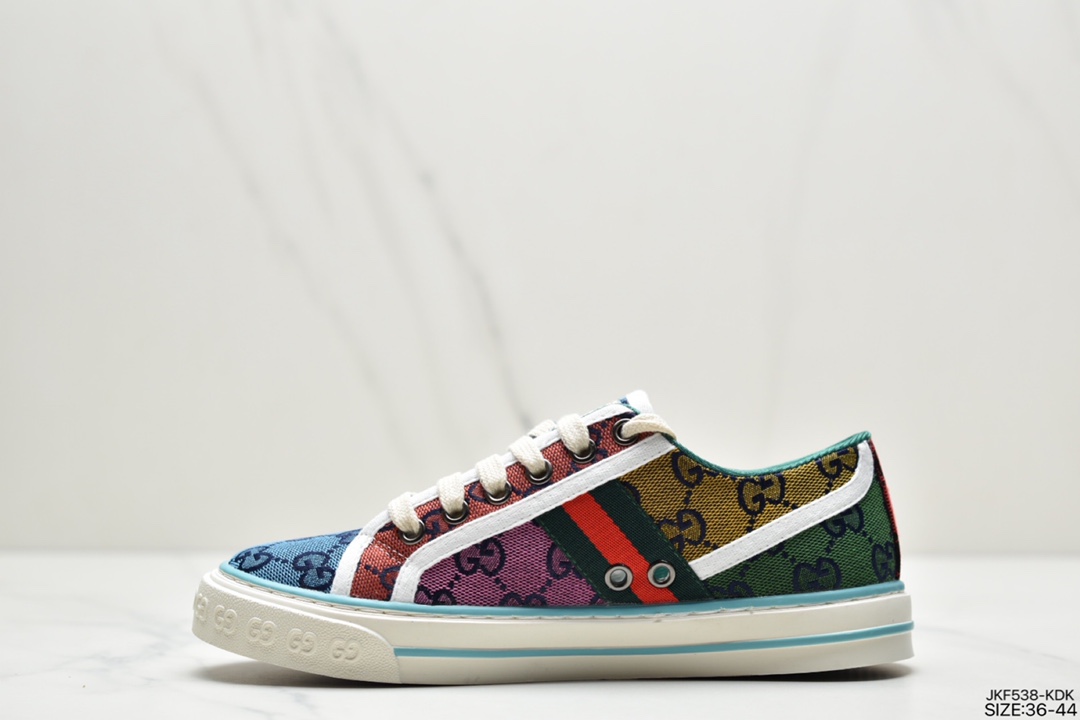 165 GUCCI古驰 Tennis 1977 Print Sneaker帆布印花运动板鞋606111 H0T10 988H