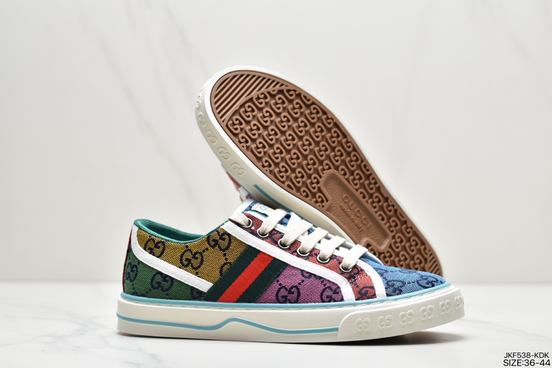 165 GUCCI古驰 Tennis 1977 Print Sneaker帆布印花运动板鞋606111 H0T10 988H
