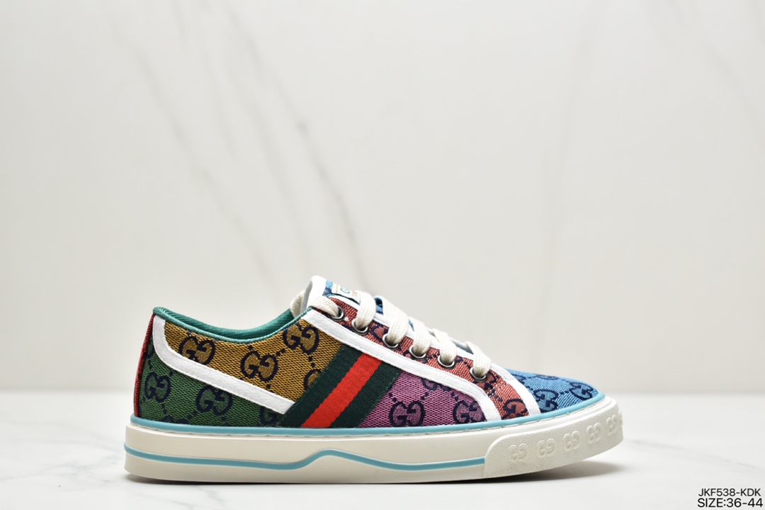 165 GUCCI古驰 Tennis 1977 Print Sneaker帆布印花运动板鞋606111 H0T10 988H