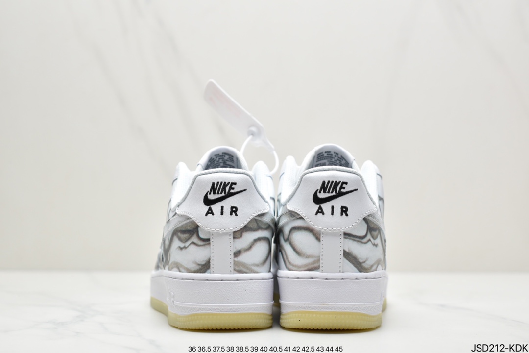 200 耐克Nike Air Force 1 ”Skeleton” 骨骼万圣节骨头夜光空军一号低帮板鞋 BQ7541-100