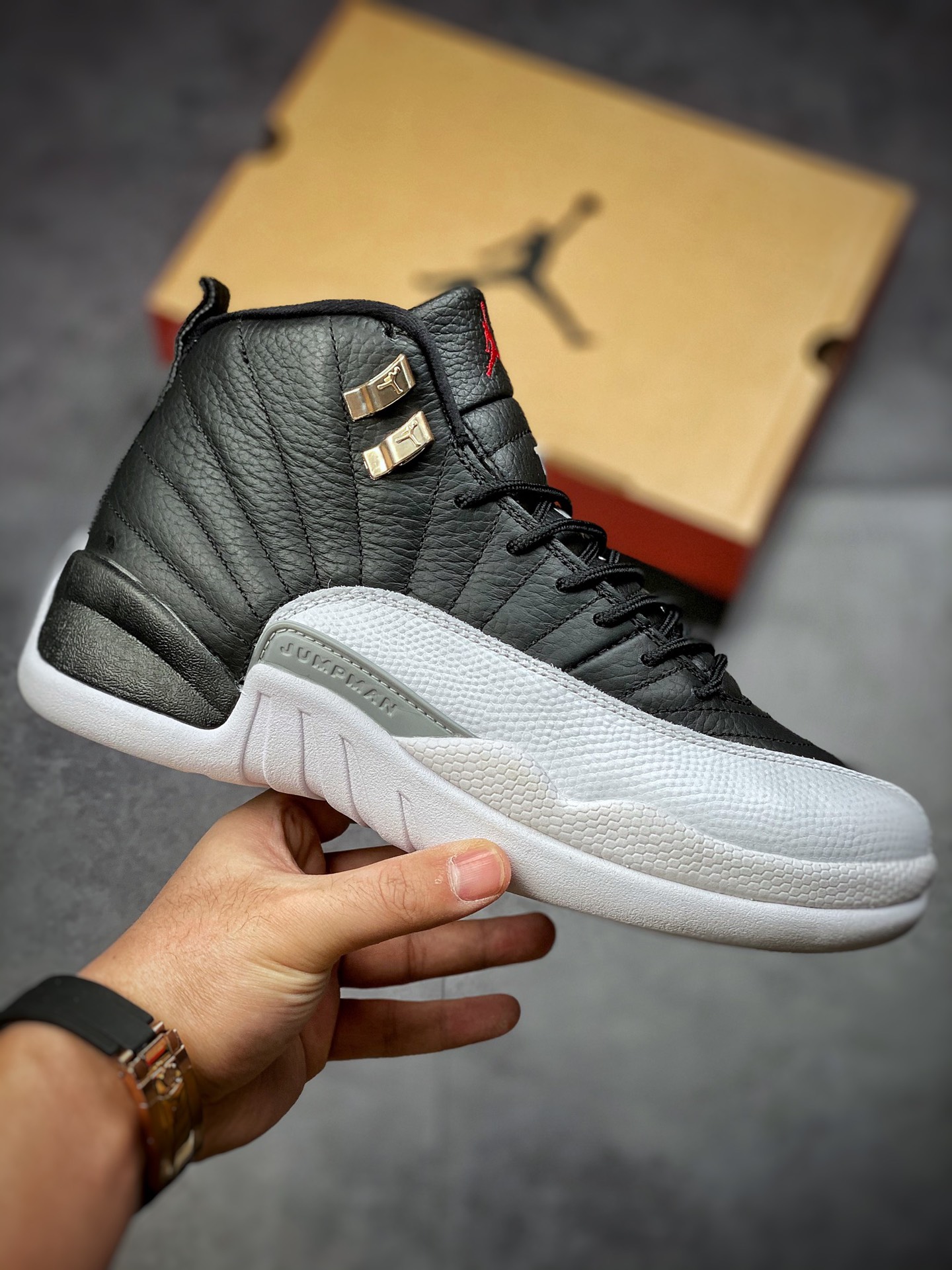 380  Air Jordan 12”Royalty”  黑白 银扣 季后赛纯原大厂出品 CT8013-006