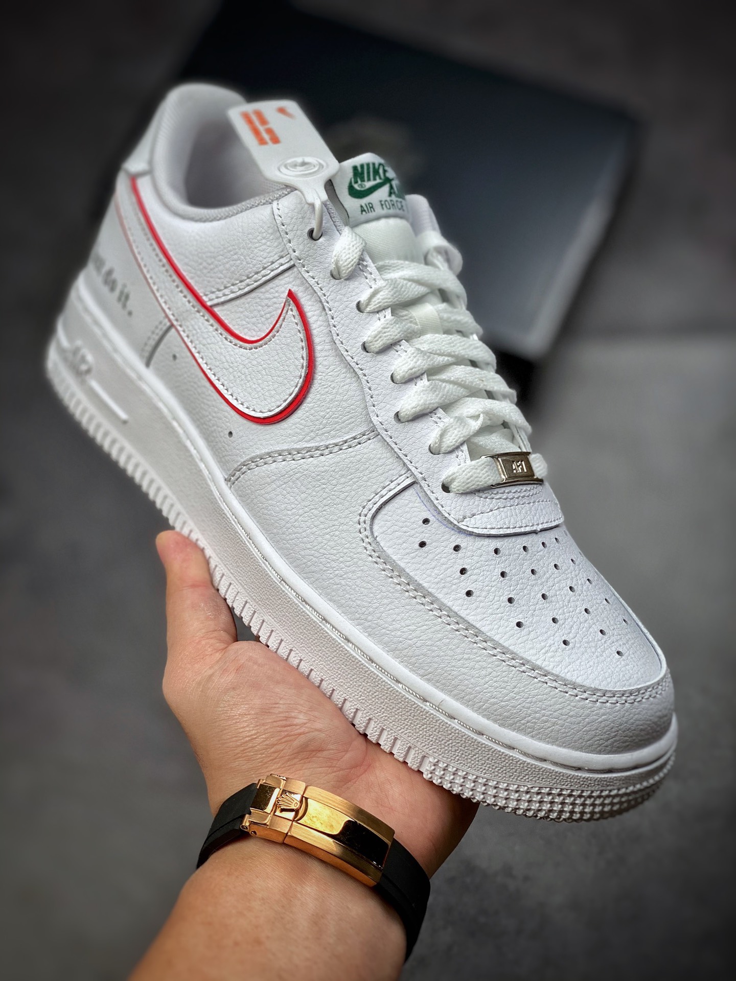 200  Nike Air Force 1 Low 07 白红Just 原楦头原纸板DQ0791-100
