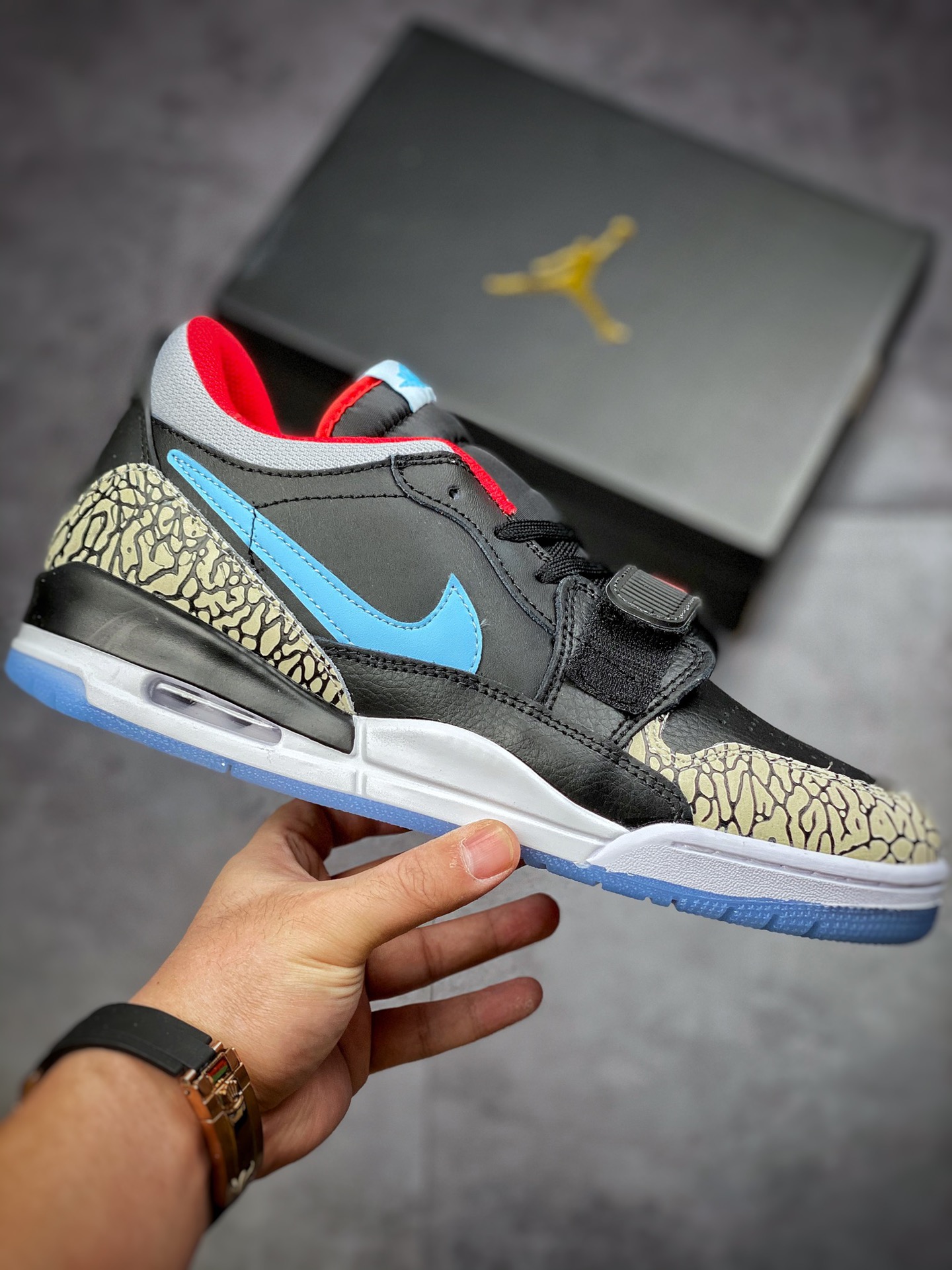 200  Air Jordan Legacy 312 黑蓝红 三合一 官方新配色上架实拍 CD7069-004