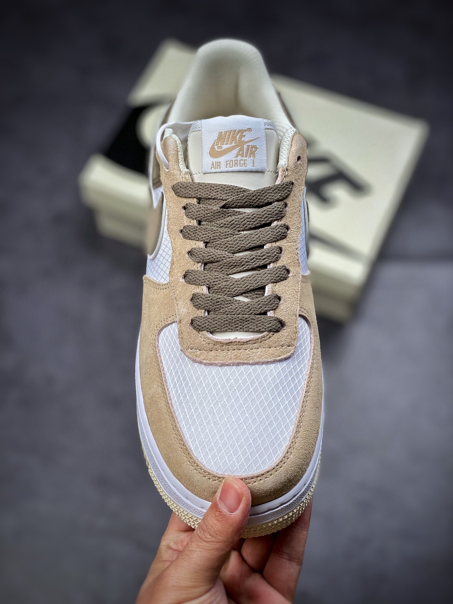220  Nike Air Force 1 Low 07 白米黄绿拼接 3M反光 CW2288-701