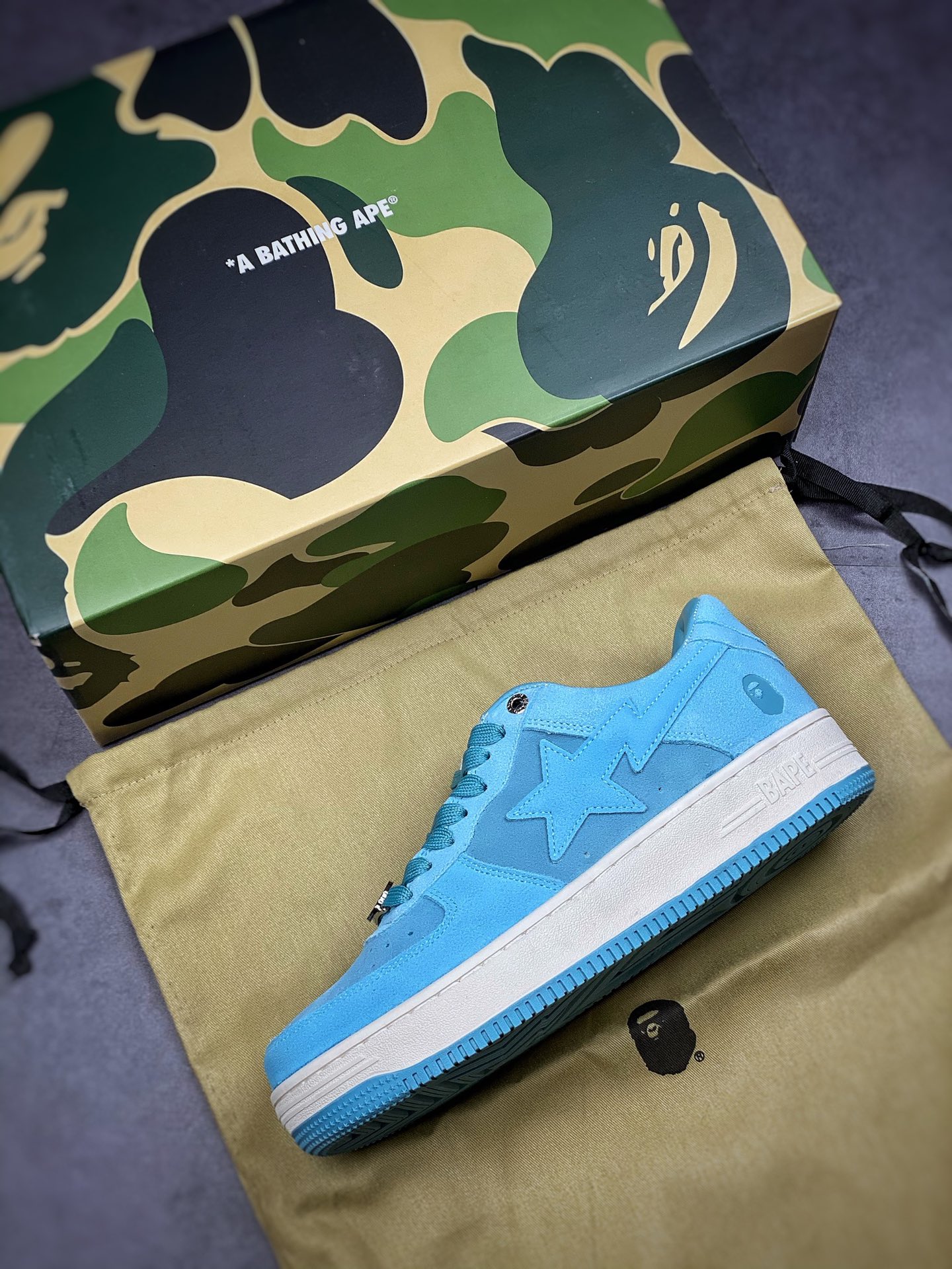 Bape Sta ”Tokyo” trend godfather Nigo brand ape head classic skateboard all-match casual sports shoes M191045G