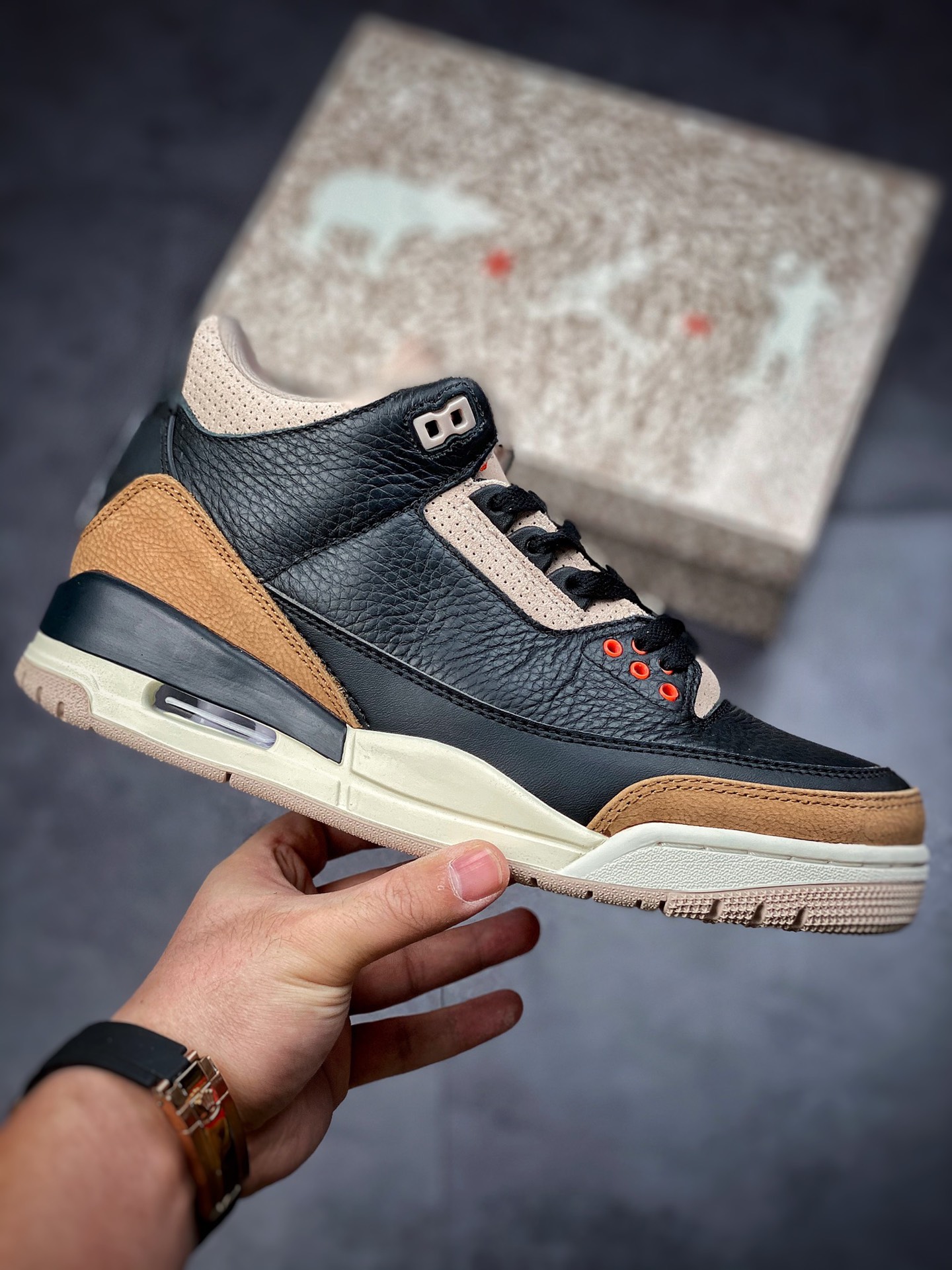350  Air Jordan 3 ”Desert Cement” 黑水泥象皮爆裂纹CT8532-008