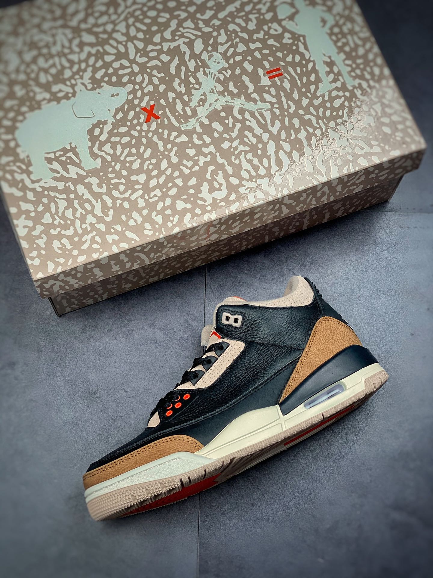 350  Air Jordan 3 ”Desert Cement” 黑水泥象皮爆裂纹CT8532-008