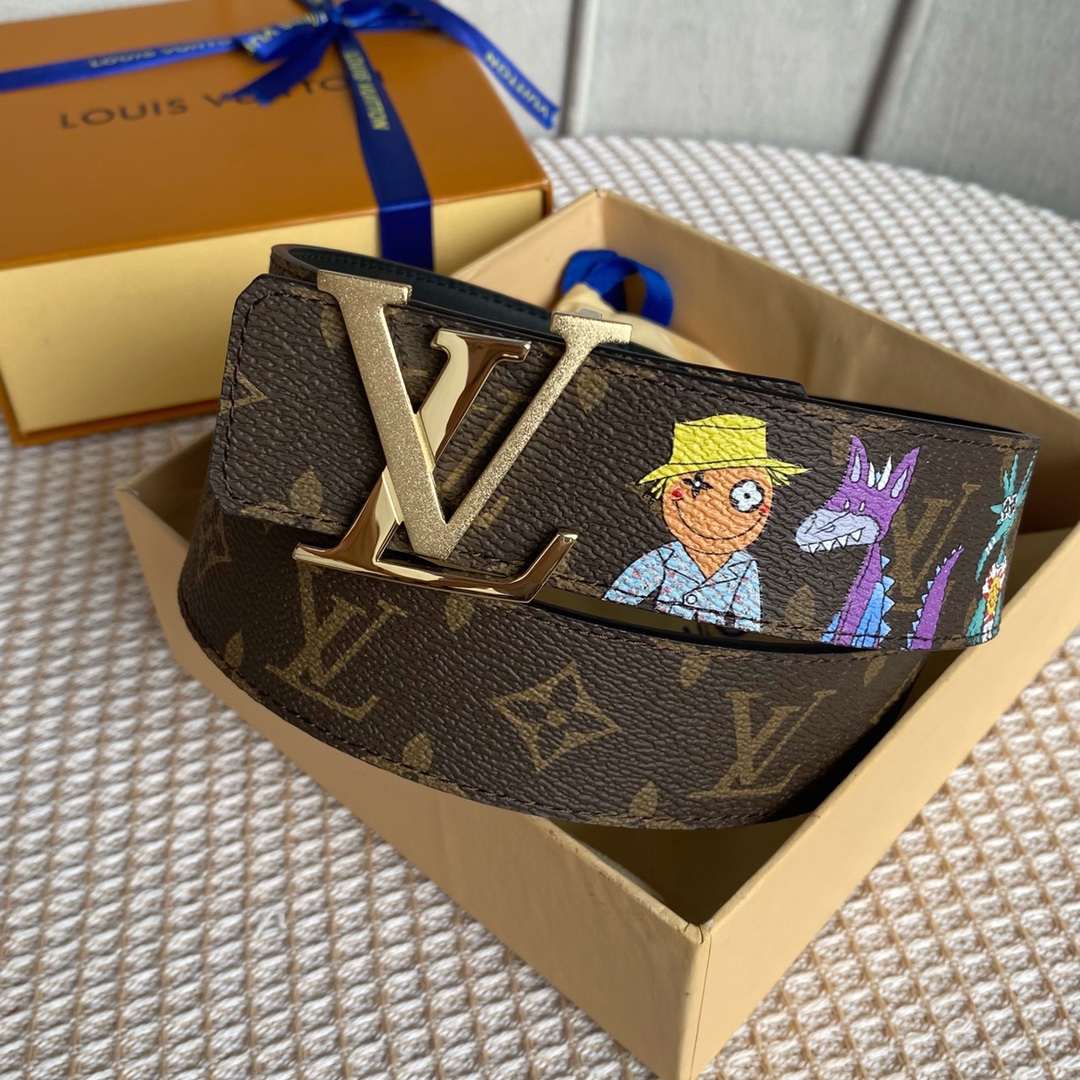 Louis Vuitton Belts Outlet 1:1 Replica
 Calfskin Canvas Cowhide