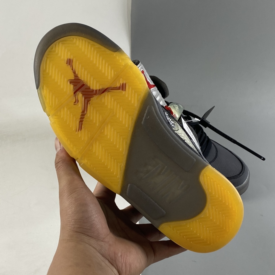 P420 OW x Air Jordan 5 黑蝉翼 CT8480-001