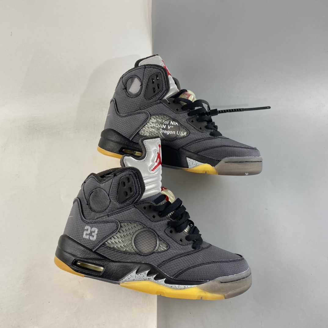 P420 OW x Air Jordan 5 黑蝉翼 CT8480-001