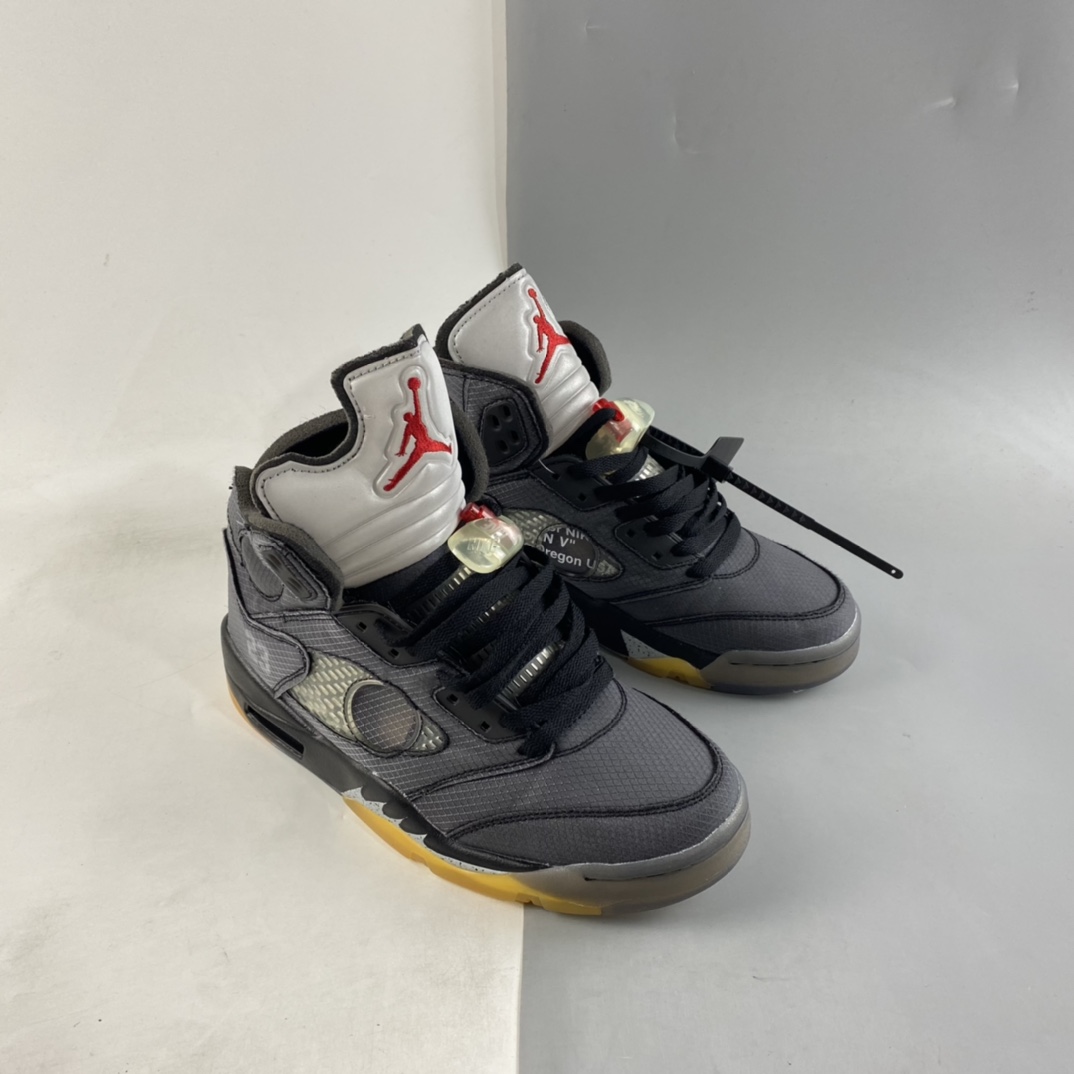 P420 OW x Air Jordan 5 黑蝉翼 CT8480-001