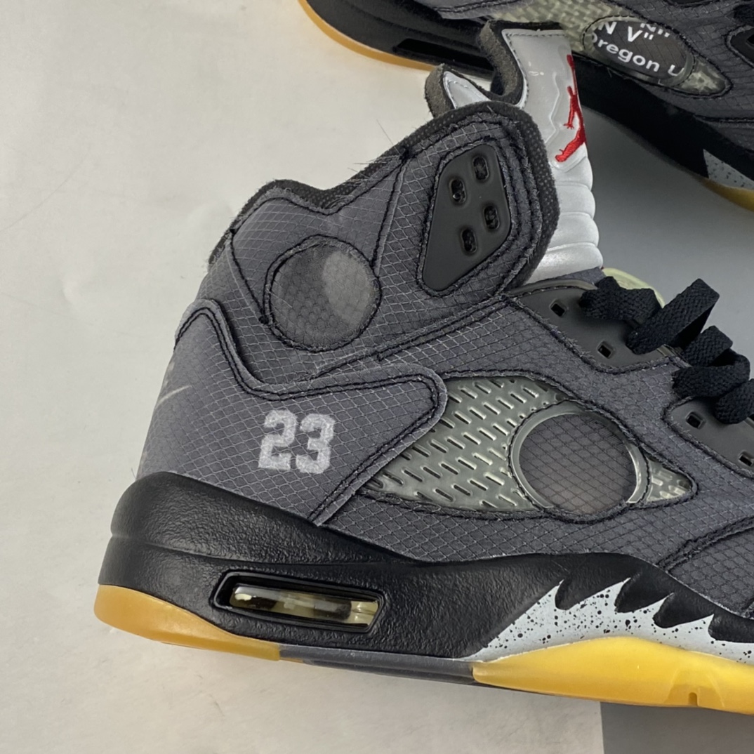 P420 OW x Air Jordan 5 黑蝉翼 CT8480-001