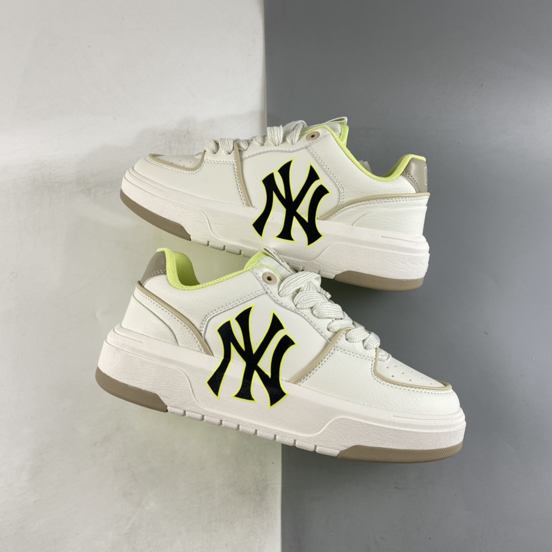 P180  MLB Chunky Liner New York Yankees学长鞋系列低帮老爹风轻量增高厚底百搭休闲运动慢跑鞋 3ASXCA12N