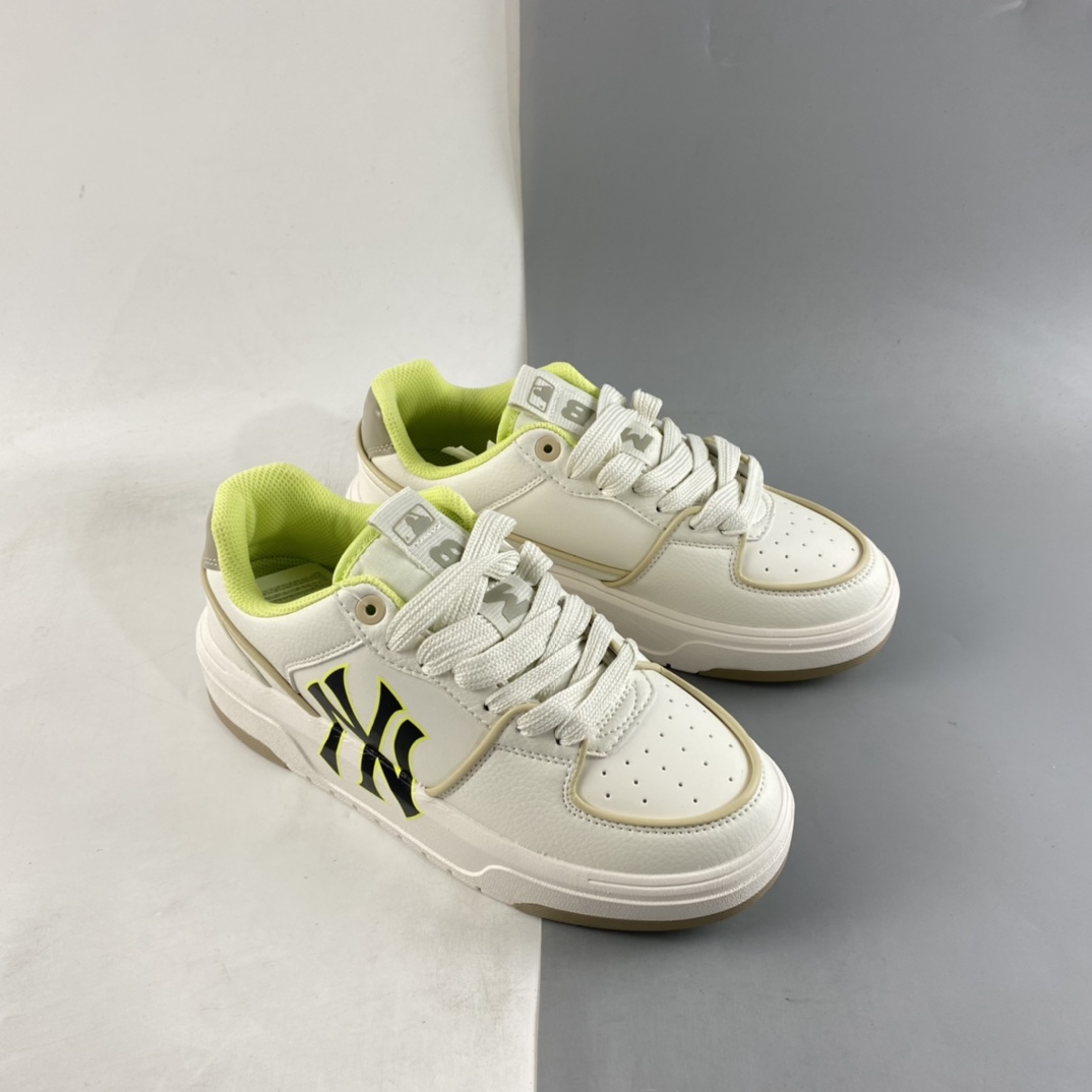 P180  MLB Chunky Liner New York Yankees学长鞋系列低帮老爹风轻量增高厚底百搭休闲运动慢跑鞋 3ASXCA12N