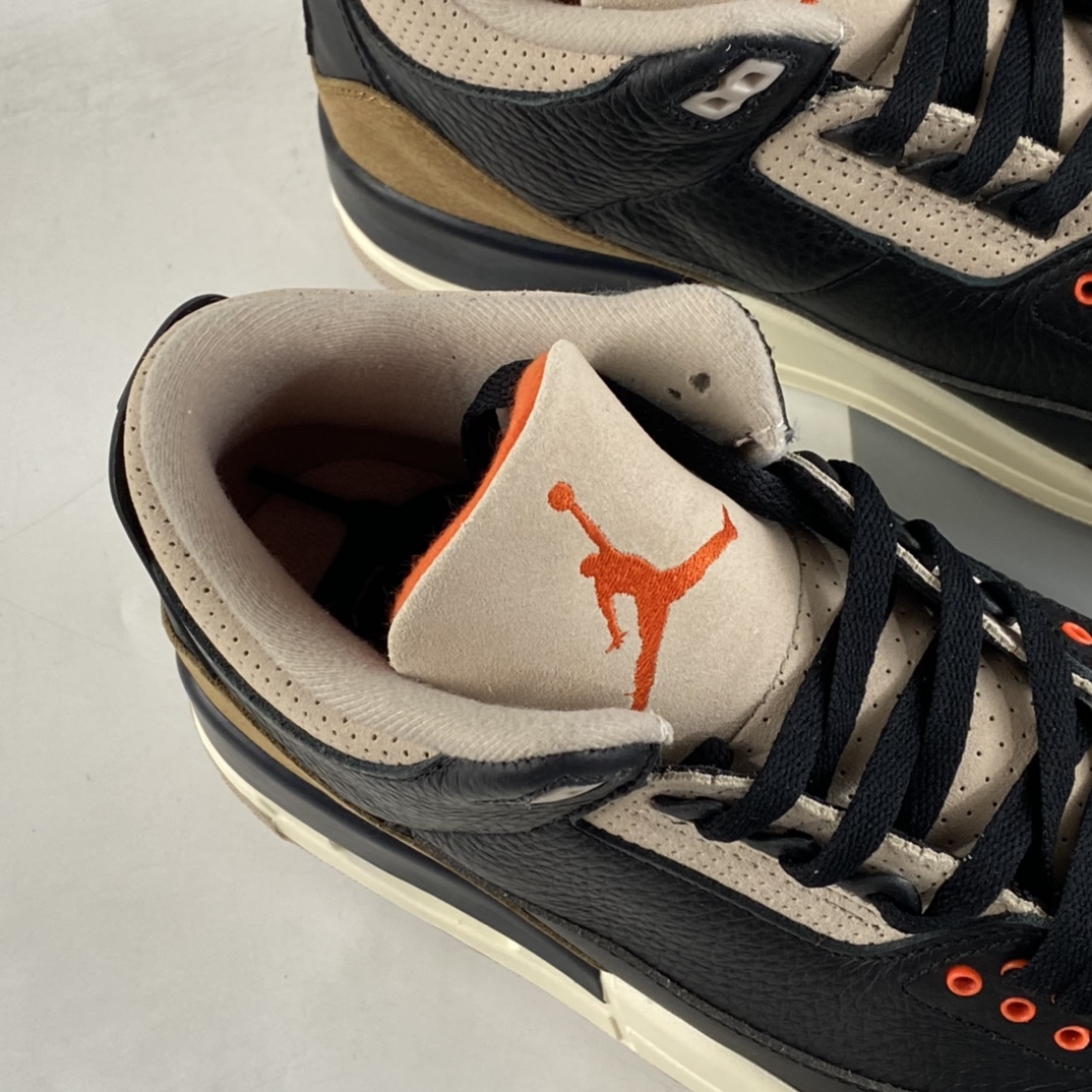 P350  Air Jordan 3 SE ”Denim” AJ3 乔3黑棕水泥 CT8532-008 头层荔枝纹