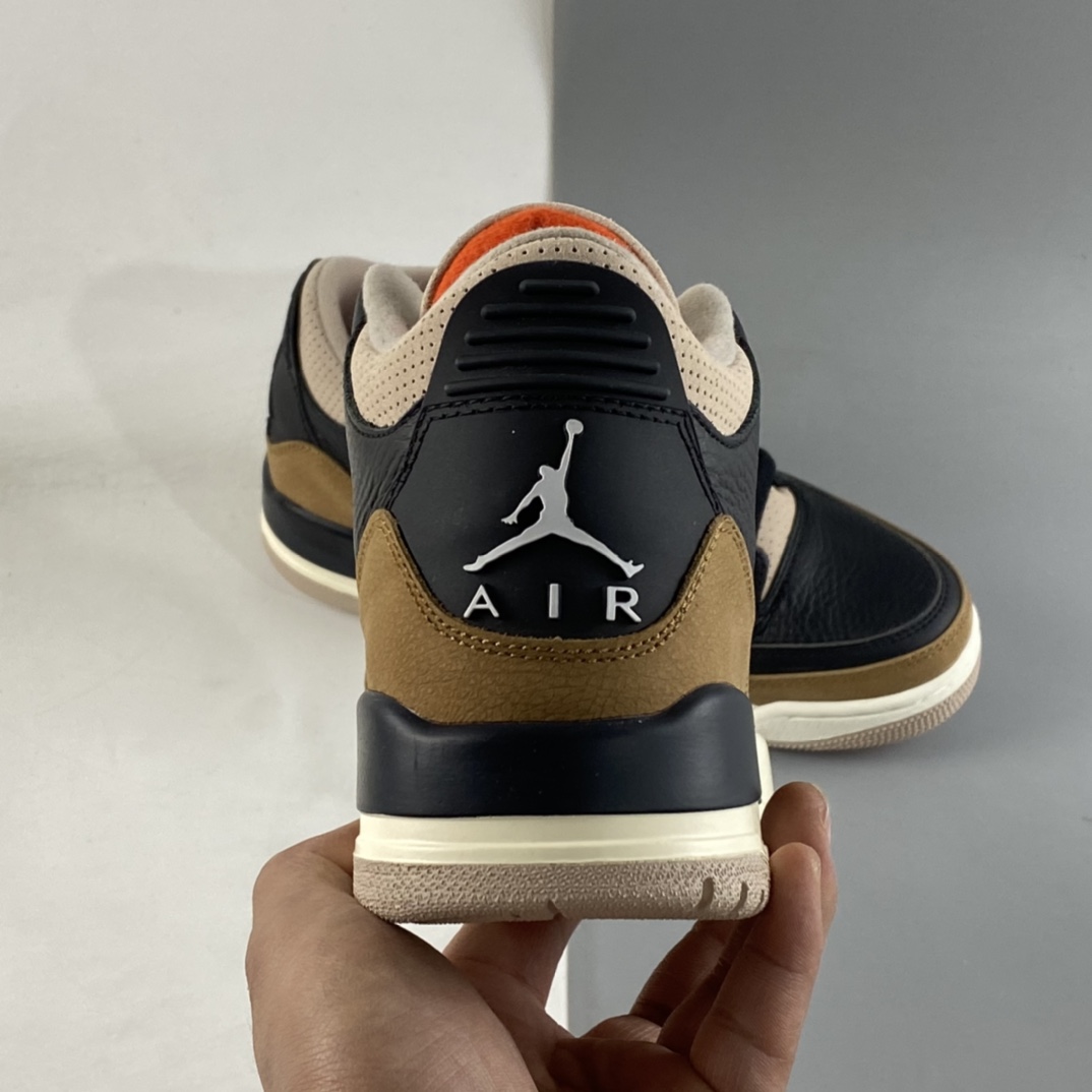P350  Air Jordan 3 SE ”Denim” AJ3 乔3黑棕水泥 CT8532-008 头层荔枝纹