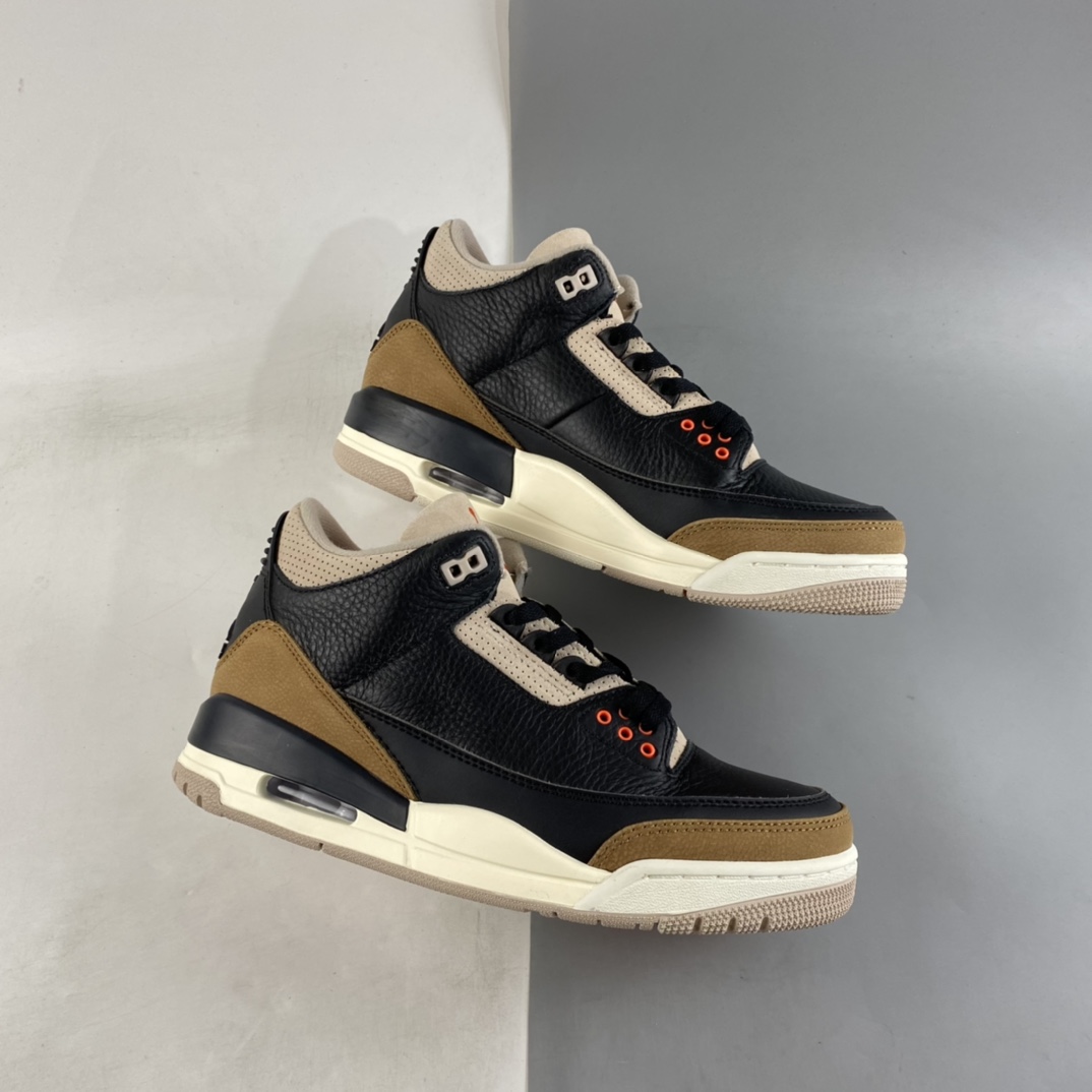 P350  Air Jordan 3 SE ”Denim” AJ3 乔3黑棕水泥 CT8532-008 头层荔枝纹