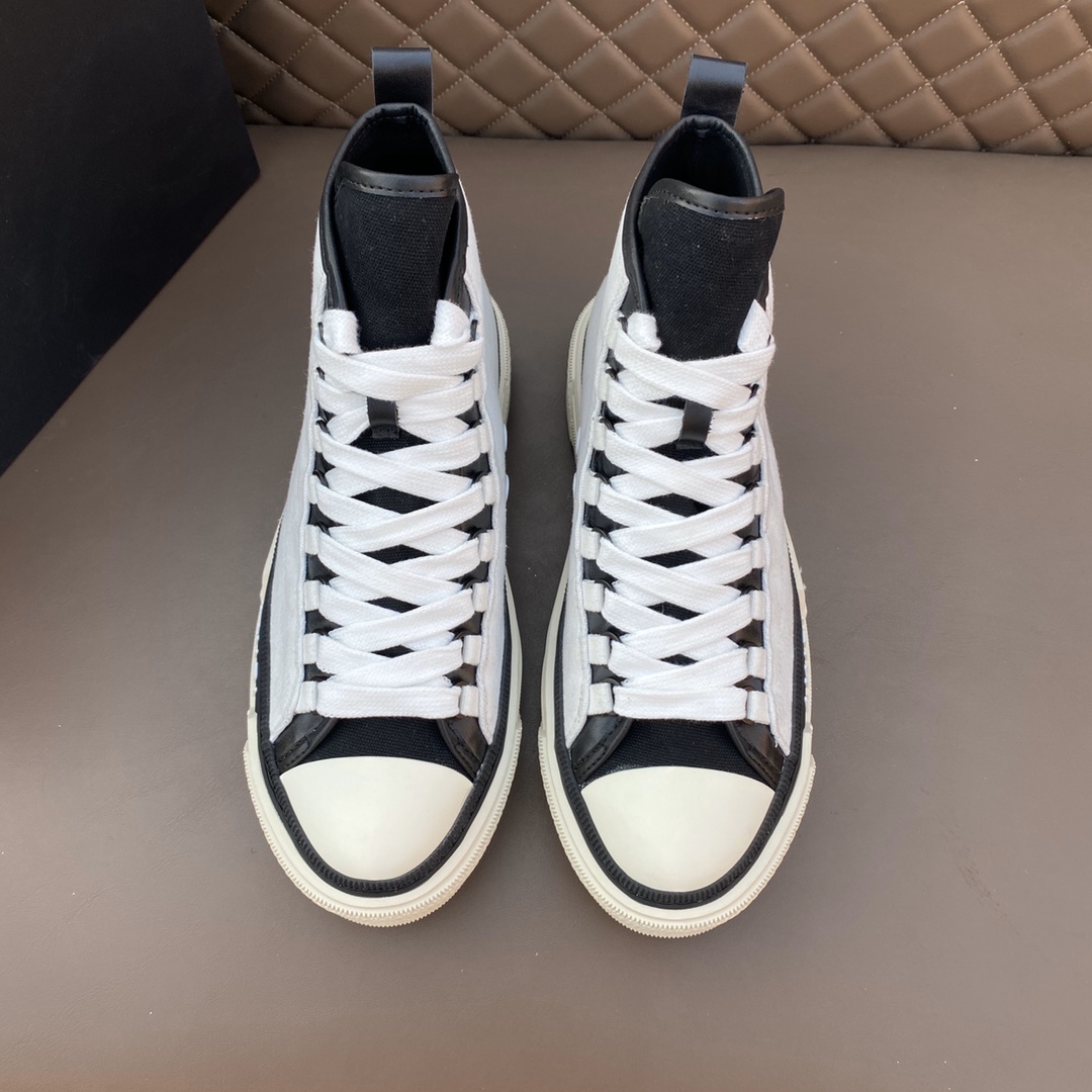 amiri high-top zapatos de lona, modelos de estrellas, exclusivo molde abierto perfecto, dedo del pie