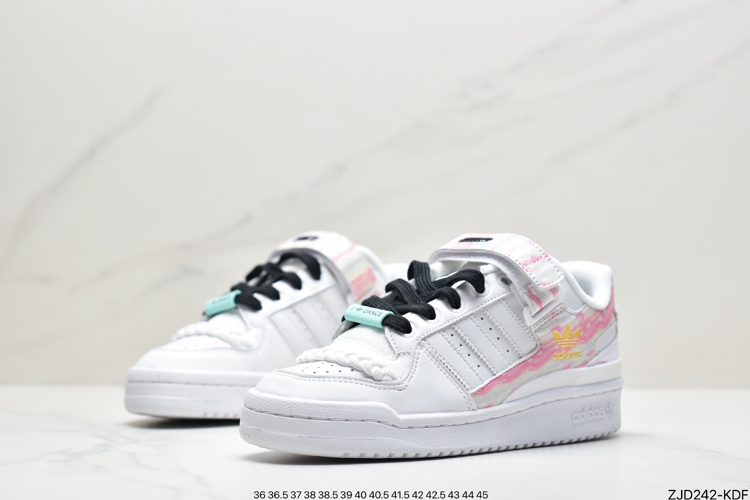 240 阿迪达斯Adidas三叶草 Originals Forum 84 Low 罗马系列魔术贴FY5119