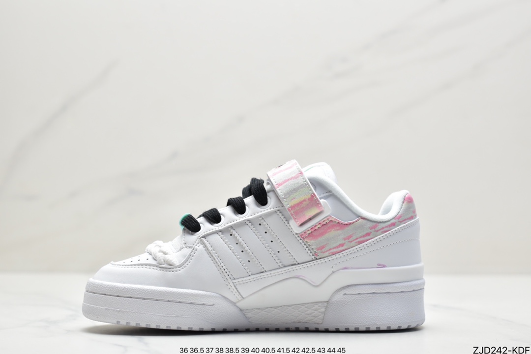 240 阿迪达斯Adidas三叶草 Originals Forum 84 Low 罗马系列魔术贴FY5119