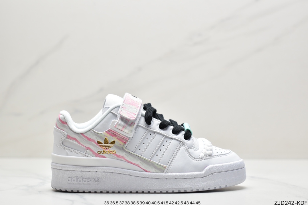 240 阿迪达斯Adidas三叶草 Originals Forum 84 Low 罗马系列魔术贴FY5119