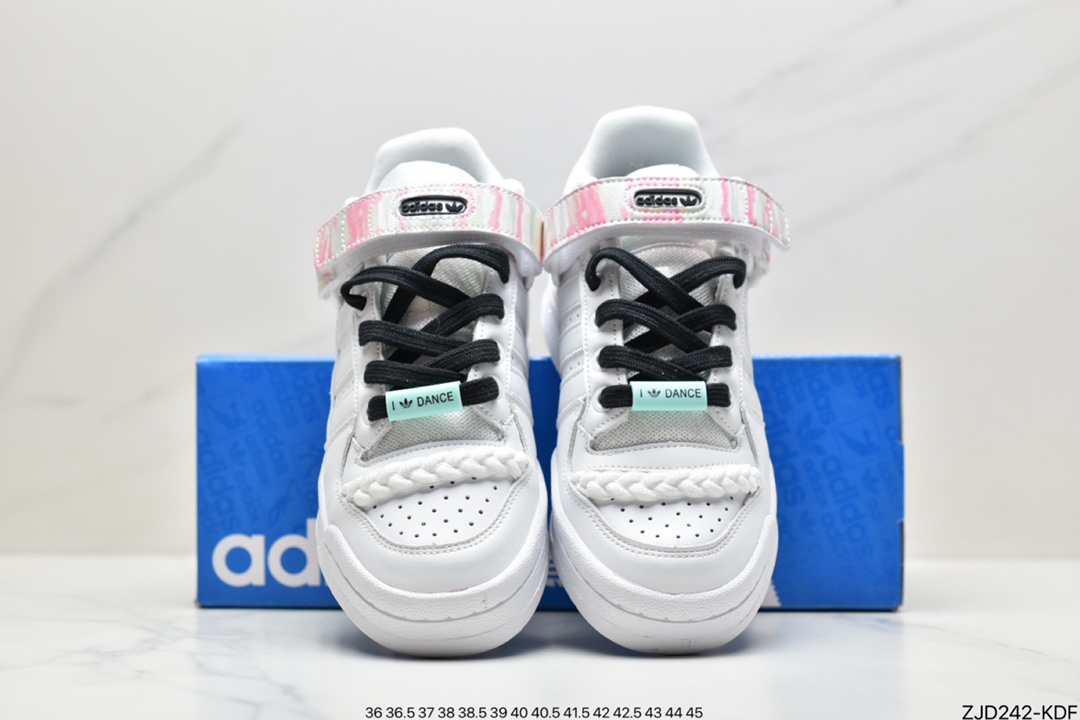 240 阿迪达斯Adidas三叶草 Originals Forum 84 Low 罗马系列魔术贴FY5119