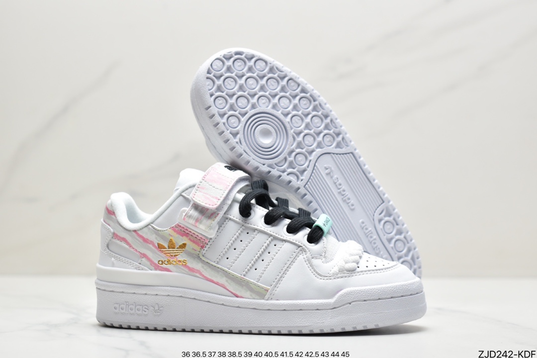 240 阿迪达斯Adidas三叶草 Originals Forum 84 Low 罗马系列魔术贴FY5119