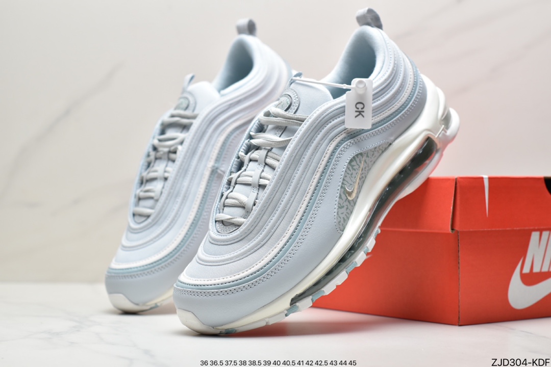 240 耐克Nike Air Max 97 “Reflective logo”  放射标志韩国专柜特供版本DJ5434-400