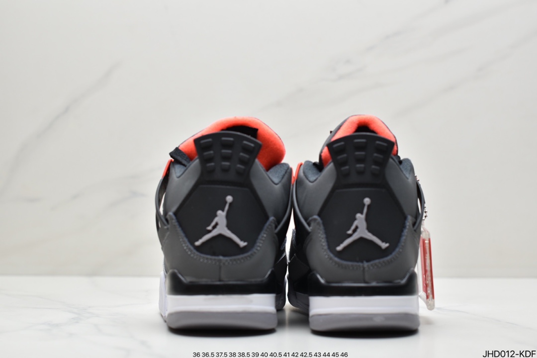 190 Air Jordan 4 Rerto“Infrared”  黑灰红纯原市场最高工艺复刻DH6927-061