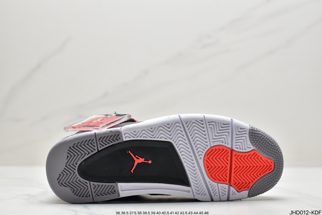 190 Air Jordan 4 Rerto“Infrared”  黑灰红纯原市场最高工艺复刻DH6927-061