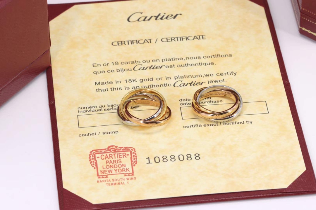 Cartier Cartier/卡地亚 Trinity系列 三色三环戒指