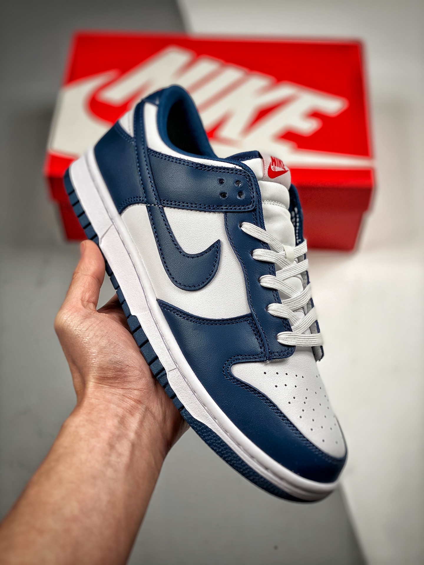 -5 NK Dunk Low blanco y azul marino, blanco y verde envejecido, nueva versión de fábrica original grande. #Exclusivo mo…